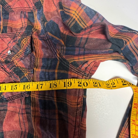 BKE Men's Plaid Shirt - Red and Blue - Picture 8 of 10